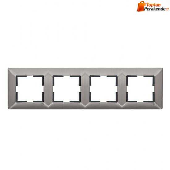 Artline Trenda Metal Inox Dörtlü Çerçeve